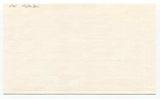 Mel Hoderlein Signed 3x5 Index Card Baseball Autographed Signature