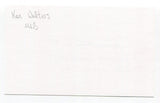 Ken Walters Signed 3x5 Index Card Autograph Baseball MLB Philadelphia Phillies