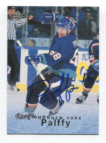 1995 Upper Deck Zigmund Palffy Signed Card Hockey NHL Autograph AUTO #24