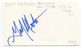 Gord Martineau Signed 3x5 Index Card Autographed Signature Canadian Journalist