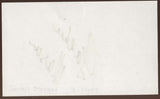 Jackie Mason Signed Index Card Signature Vintage Autographed AUTO 