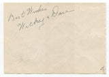 Frances Faye Signed Vintage Album Page Autographed Actress Singer
