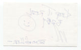 Broomfiller - George Nakonechny Signed 3x5 Index Card Autographed Signature Band