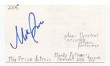 Mia Price Signed 3x5 Index Card Autographed Actress The Producers