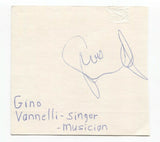 Gino Vannelli Signed Index Cut 3x5 Card Autographed Signature Musician Singer