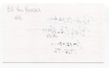 Billy Van Heusen Signed 3x5 Index Card Autograph Football NFL Denver Broncos