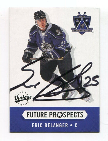 2000 Upper Deck Vintage Eric Belanger Signed Card Hockey NHL Autograph AUTO #380