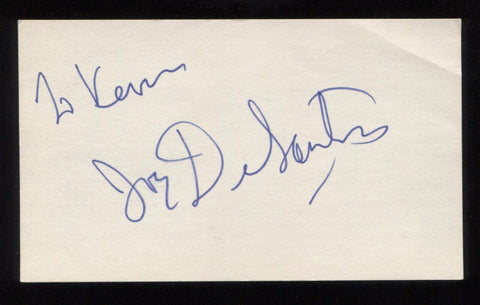Joe DeSantis Signed 3x5 Index Card Autographed Signature Basketball 
