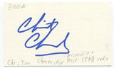 Christina Cherneskey Signed 3x5 Index Card Autograph Signature Canadian TV Radio