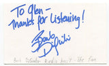 Barb DiGiulio Signed 3x5 Index Card Autographed Signature Radio Host The Fan