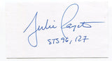 Julie Payette Signed Cut Index Card Autographed NASA Astronaut Space CSA