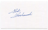 Bob Borkowski Signed 3x5 Index Card Autographed Baseball Chicago Cubs Cincinnati