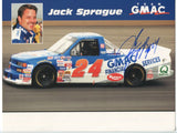 Jack Sprague Signed 8.5 x 11 inch Photo NASCAR Racing Race Car Driver