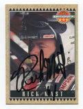 1992 Maxx McDonalds Rick Mast Signed Card Racing Autograph NASCAR AUTO #27