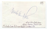 Michele Lee Signed 3x5 Index Card Autograph Signature Actress The Love Bug