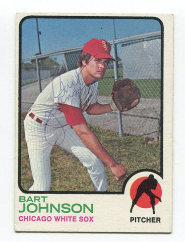 1973 Topps Bart Johnson Signed Baseball Card Autographed AUTO #506