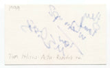 Tom Melissis Signed 3x5 Index Card Autographed Signature Actor Degrassi