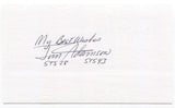 James "Jim" Adamson Signed 3x5 Index Card Autograph Signature NASA STS-28 STS-43