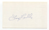 Gary Lavelle Signed 3x5 Index Card Baseball Autographed Signature