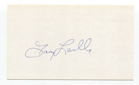 Gary Lavelle Signed 3x5 Index Card Baseball Autographed Signature