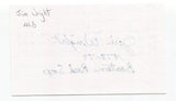 Jim Wright Signed 3x5 Index Card Autographed Baseball MLB 1978 Boston Red Sox