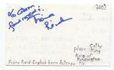 Fiona Reid Signed 3x5 Index Card Autograph Signature Actress Greek Wedding