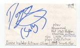 Donna Ingleby Signed 3x5 Index Card Autographed Actress Oliver