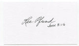 Lee Pfund Signed 3x5 Index Card Autographed Baseball 1945 Brooklyn Dodgers