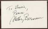 Shelley Berman Signed Index Card Signature Vintage Autographed AUTO 