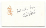 Fred Rath Sr. Signed Card Autograph Baseball MLB Roger Harris Collection