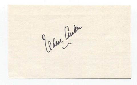 Elden Auker Signed 3x5 Index Card Baseball Autographed Signature