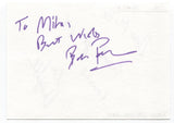 Ben Porter Signed Album Page Autographed Signature Inscribed "To Mike" 