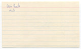 Don Hood Signed 3x5 Index Card Autographed MLB Baseball 1973 Baltimore Orioles