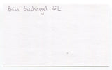 Brian Baschnagel 3x5 Index Card Autographed Chicago Bears Super Bowl Champions