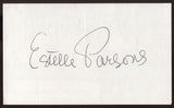 Estelle Parsons Signed Index Card Signature Vintage Autographed AUTO 