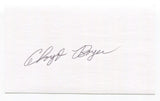Cloyd Boyer Signed 3x5 Index Card Autographed Baseball 1949 St. Louis Cardinals