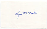 Ken McMullen Signed 3x5 Index Card Autographed Baseball 1963 Los Angeles Dodgers