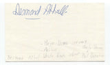 Desmond Atholl Signed 3x5 Index Card Autographed Signature Author Writer