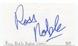 Ross Noble Signed 3x5 Index Card Autographed Signature Comedian Actor Comic