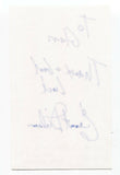 Ernest Dickerson Signed 3x5 Index Card Autograph Signature Director Juice Bones
