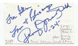 Penny Johnson Jerald Signed 3x5 Index Card Autograph Signature Actress Star Trek