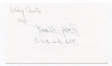 Bobby Shantz Signed 3x5 Index Card Autographed MLB Baseball New York Yankees