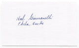 Hal Giancanelli Signed 3x5 Index Card Autographed NFL Football Eagles