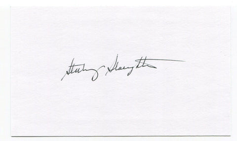 Sterling Slaughter Signed 3x5 Index Card Autographed MLB Baseball Chicago Cubs