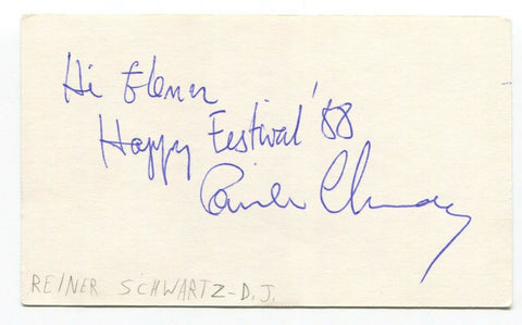 Reiner Schwartz Signed 3x5 Index Card Autographed Canadian Actor Videodrome