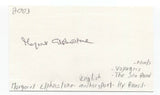 Margaret Elphinstone Signed 3x5 Index Card Autographed Signature Author Poet