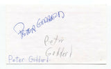 Peter Goddard Signed 3x5 Index Card Autographed Signature Director Writer