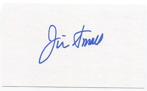 Jim Small Signed 3x5 Index Card Autographed MLB Baseball Detroit Tigers