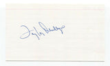 Taylor Phillips Signed 3x5 Index Card Baseball Autographed Signature