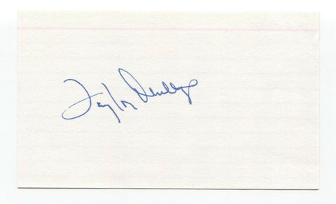 Taylor Phillips Signed 3x5 Index Card Baseball Autographed Signature